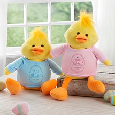 Personalized Baby Gifts - Just Hatched Plush Duck - 18050