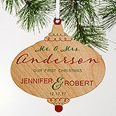 Our First Christmas Personalized Wood Ornaments - 18055