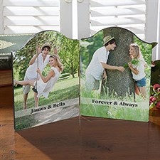 Personalized Photo Plaque with Romantic Message - 18108