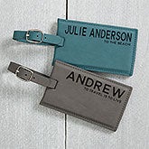 Bold Style Personalized Leather Luggage Tags - 18119