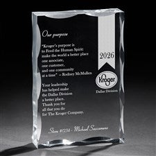 Kroger Secrets of Success Acrylic Plaque - 18140