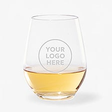 Personalized Logo Stemless Wine Glass  - 18162