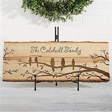 Custom Welcome To Our Nest Personalized Basswood Plank  - 18187