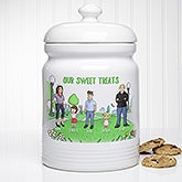 Personalized Cookie Jar - Family Characters  - 18210