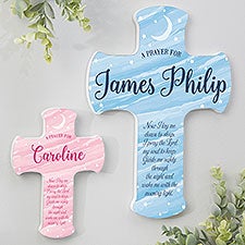 Bedtime Prayer Personalized Child's Name Cross