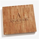 Personalized Butcher Block Cutting Board - Name  Initial - 18336