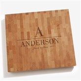 Personalized Butcher Block Cutting Board - Name  Initial - 18336