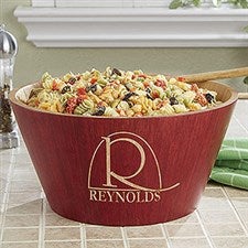 Velma.com Monogram Elegance Bamboo Serving Bowl - 18348
