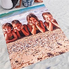 Personalized Photo Beach Blanket - 18364