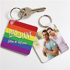 Love Is Love Personalized Photo Keychain - 18370