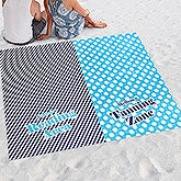 Personalized Beach Blanket - The Happy Couple - 18384