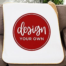 Design Your Own Personalized Sherpa Baby Blanket - 18399