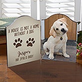 Personalized Dog Photo Plaque - Paw Prints - 18445