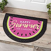 Personalized Half Round Doormat - Simply Summer - 18447