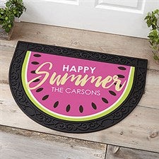 Personalized Half Round Doormat - Simply Summer - 18447