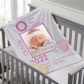 Personalized Precious Moments Baby Blanket for Girls - 18456