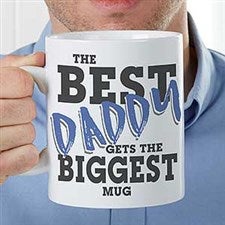 Custom Oversized Coffee Mugs - Worlds Best Dad - 18483