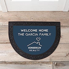 Personalized Logo Half Round Doormat - 18485