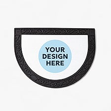 Personalized Logo Half Round Semi-Circle Doormat - 18485