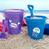 Personalized Beach Pail & Shovel - Sea Creatures - 18486