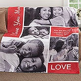 Custom Photo Collage Blanket - Family Love - 18493