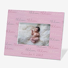 Personalized Modern Baby Girl Picture Frames - 18505