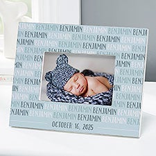 Personalized Modern Baby Boy Picture Frames - 18506