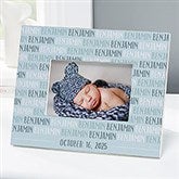Personalized Modern Baby Boy Picture Frames - 18506
