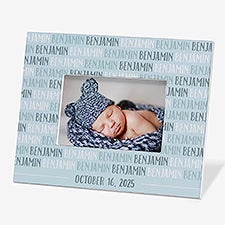 Personalized Modern Baby Boy Picture Frames - 18506