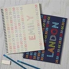 Personalized Notebooks - Stencil Name - 18511