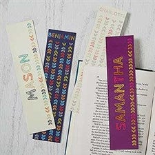 Personalized Paper Bookmarks - Stencil Name - 18512