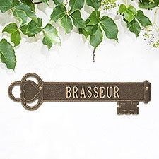 Vintage Key Personalized Family Plaque - 18530D