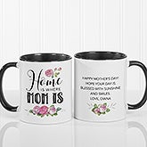 Home Is Where Mom Is - Personalized Coffee Mug - 18548