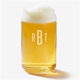 Beer Can Glasses - Custom Engraved Monogram or Name - 18562