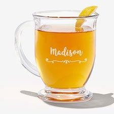 Write Your Own Personalized Glass Coffee Mug - 18566