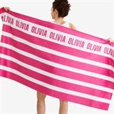 Personalized Beach Towels - Classic Stripe - 18571