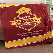 Personalized Graduation Blankets - Graduation Gift - 18577