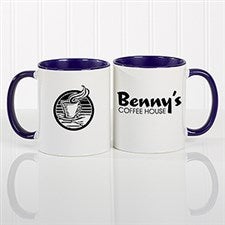 Personalized Colored Handle Coffee Mug - 18579