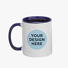 Personalized Colored Handle Coffee Mug - 18579