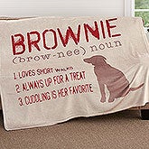 Personalized Dog Blankets - Definition Of My Dog  - 18587