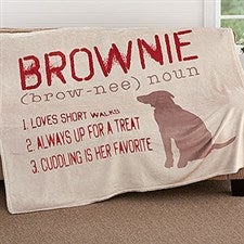 Personalized Dog Blankets - Definition Of My Dog  - 18587