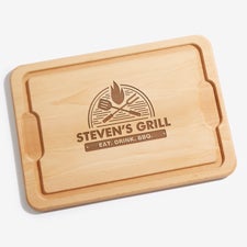 Personalized BBQ Cutting Board - The Grill - 18597