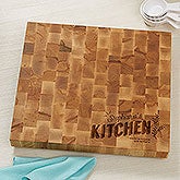 Personalized Butcher Block Cutting Board - Her Kitchen - 18601