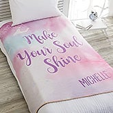 Personalized Sherpa Blankets - Watercolor Design - 18616