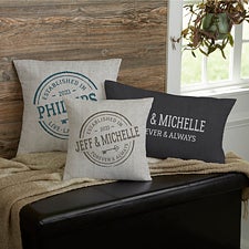 Personalized Farmhouse Style Throw Pillow Covers 18x18 (Farm House