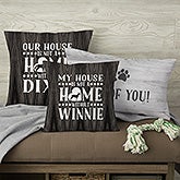 Personalized Dog Throw Pillows - Our Pet Home - 18650