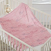 Baby Girl Name Personalized Baby Blankets - 18669