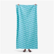 Personalized Beach Towels for Kids - Repeating Name - 18671
