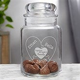 Personalized Glass Jar - Together We Make A Family - 18685