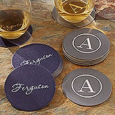 Personalized Paper Coasters - Add Name or Monogram - 18702